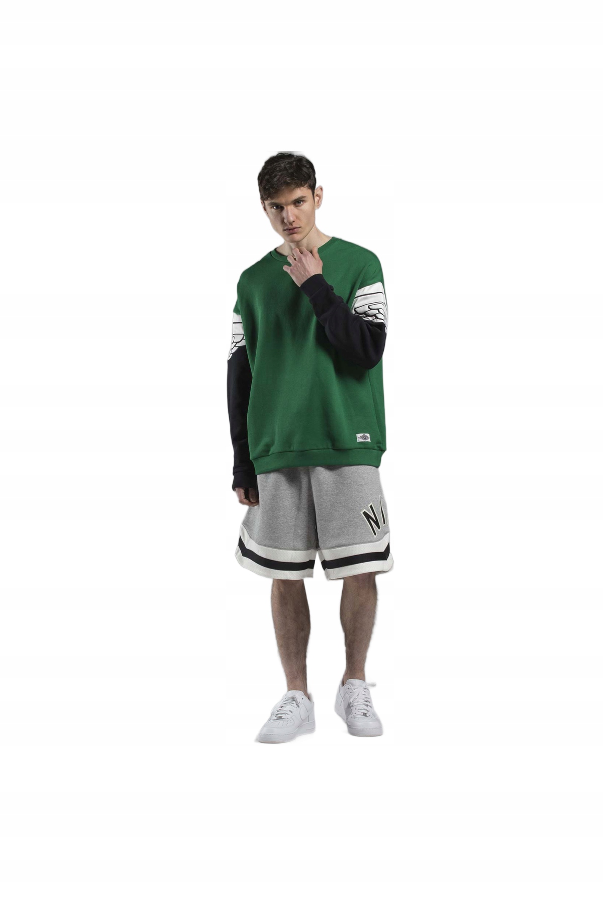 Nike Šedé Kraťasy S Černými Lampasy M Opa