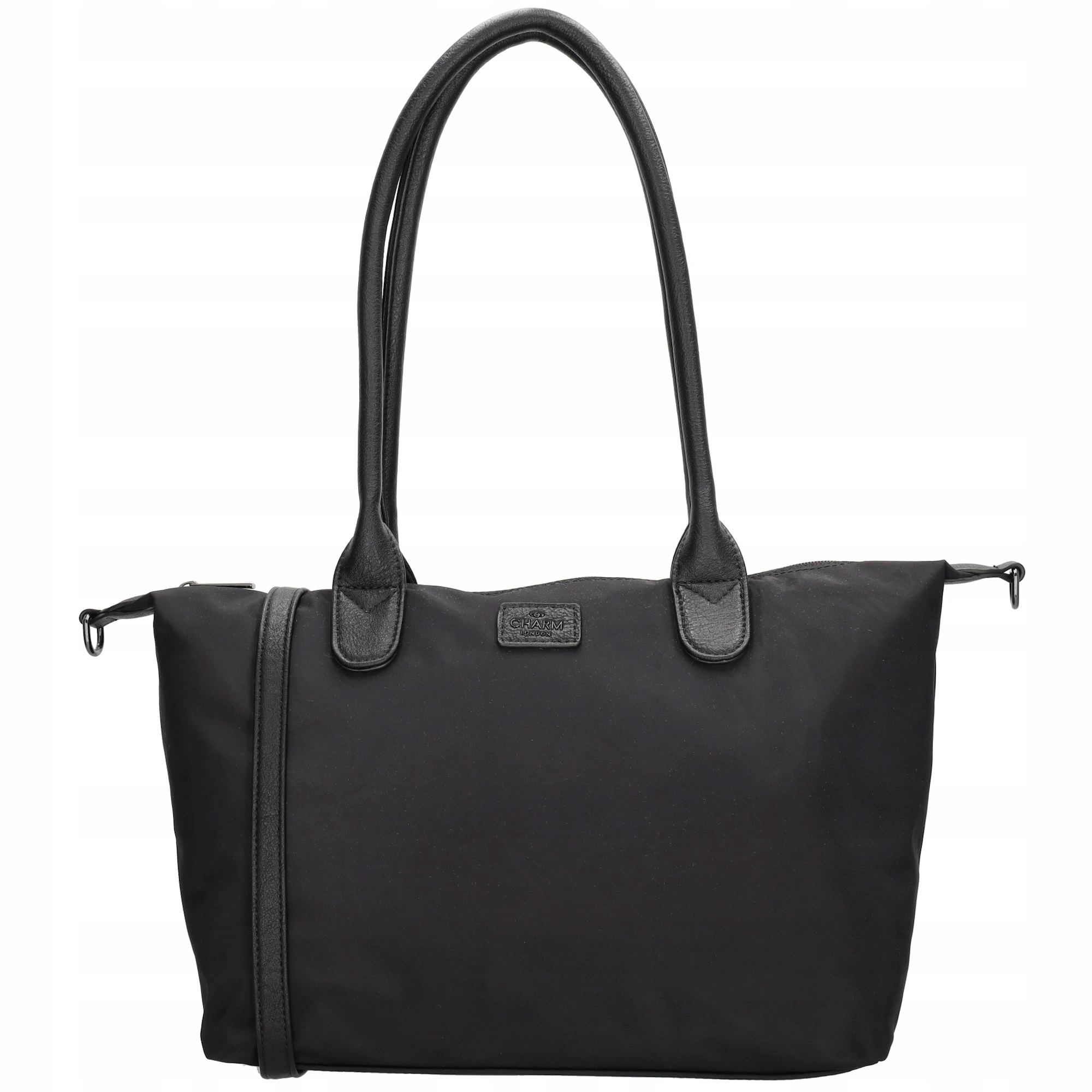 Dámská shopper taška Charm London Buckingham Mono 15,5L černá