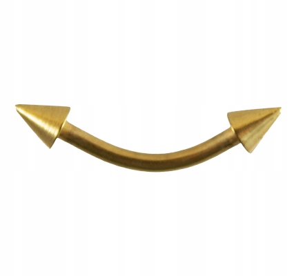

Kolczyk Złoty Banan Groty Stal 316L 1,2/10/3mm