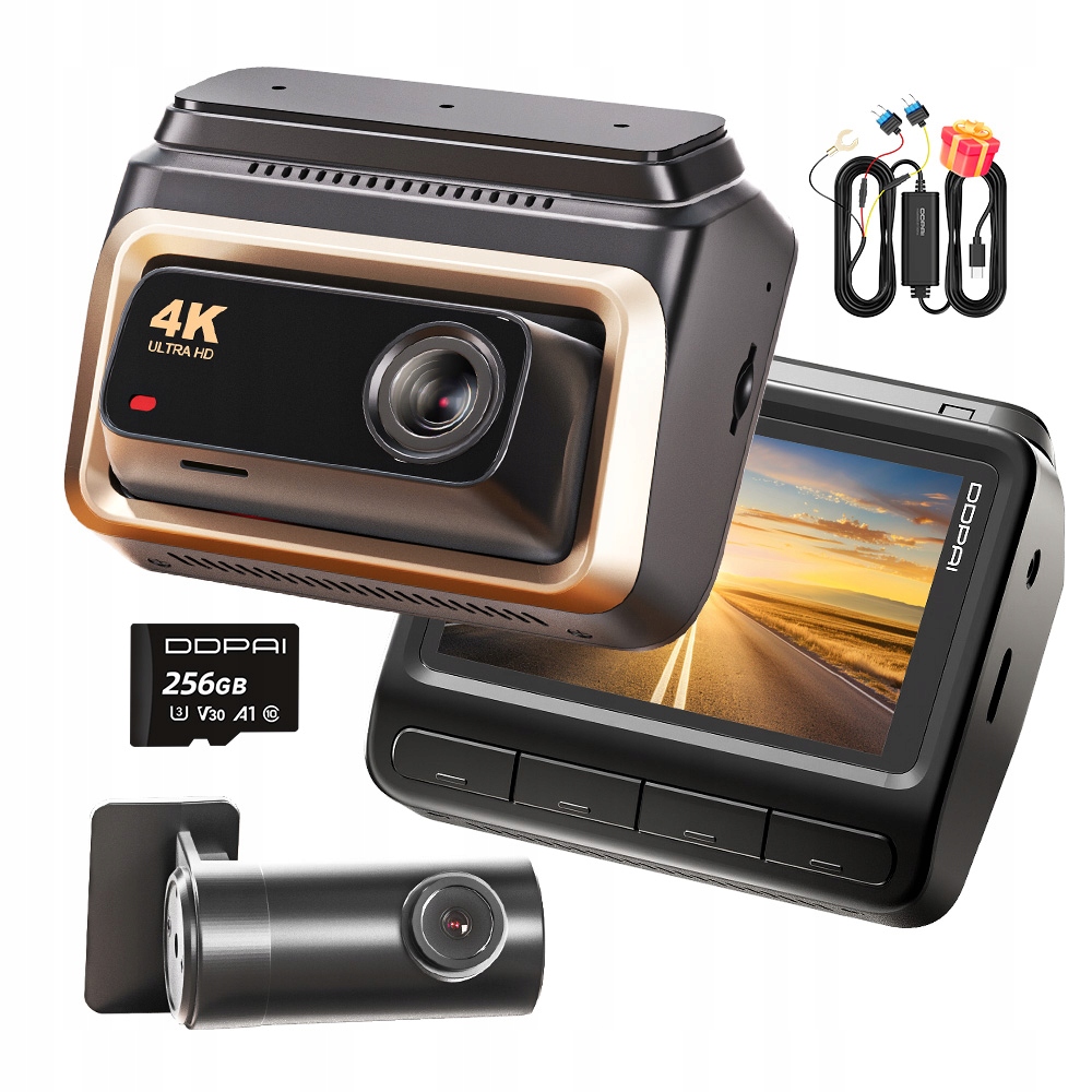 Kamera Ddpai Videorekordér Z60 Pro 4K Hdr Zadní Hardwire Kit 256 Gb