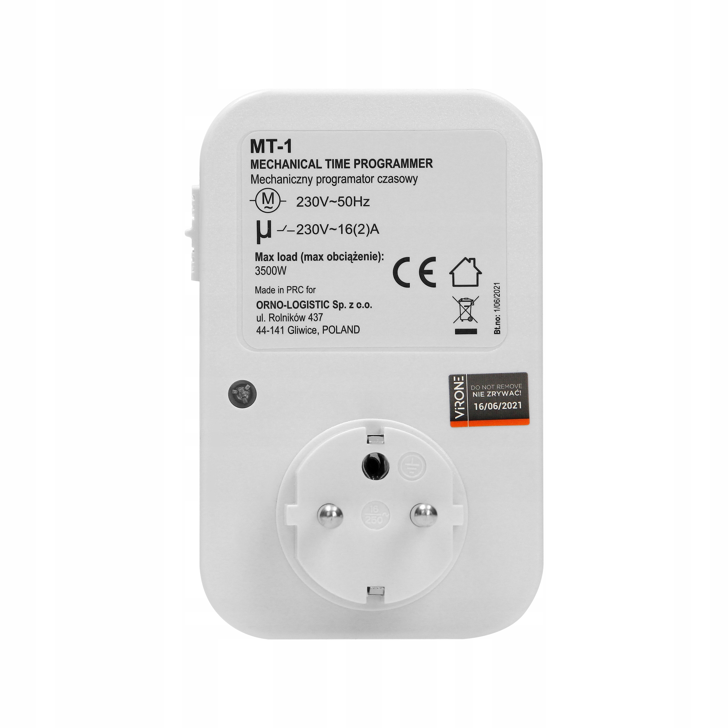 PROGRAMATOR CZASOWY TIMER WŁĄCZNIK WYŁĄCZNIK CZASOMIERZ ANALOGOWY 24H Rodzaj programator czasowy