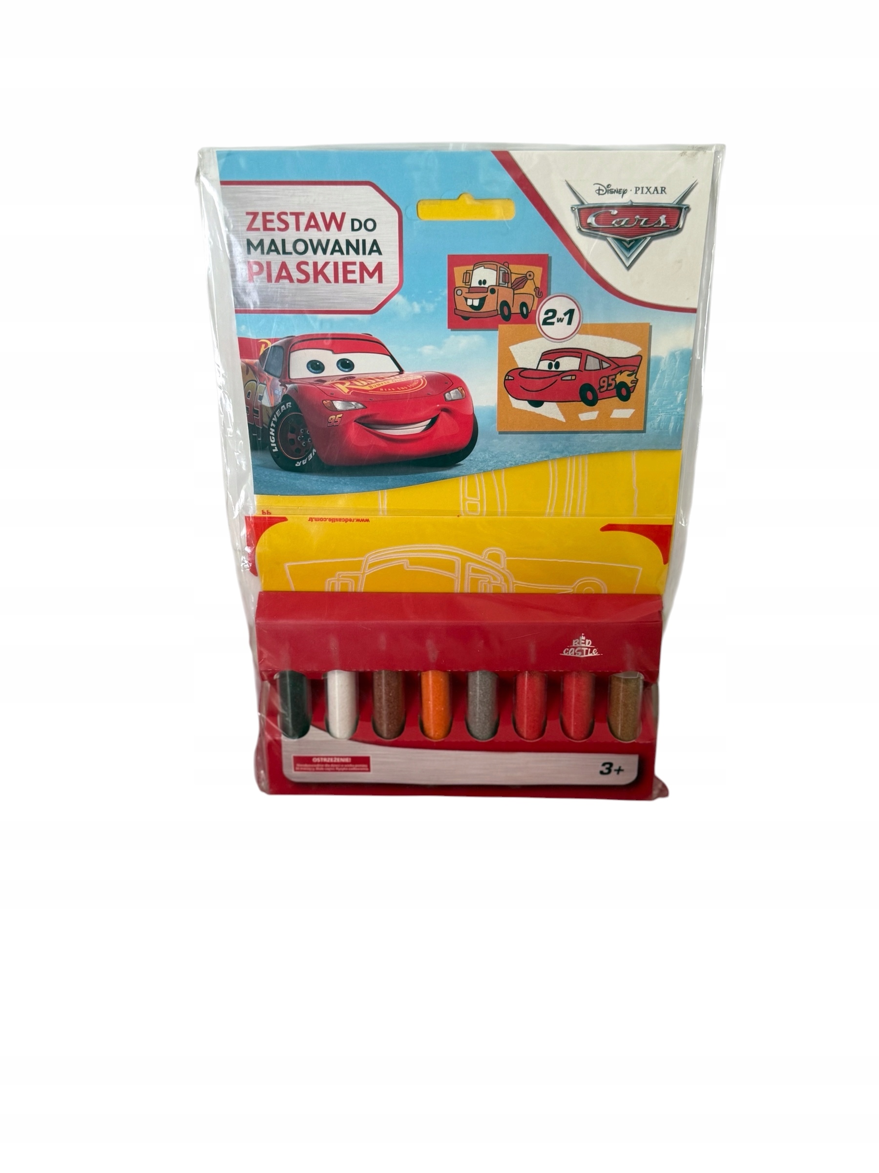 CARS AUTA ZESTAW DO MALOWANIA PIASKIEM 2w1