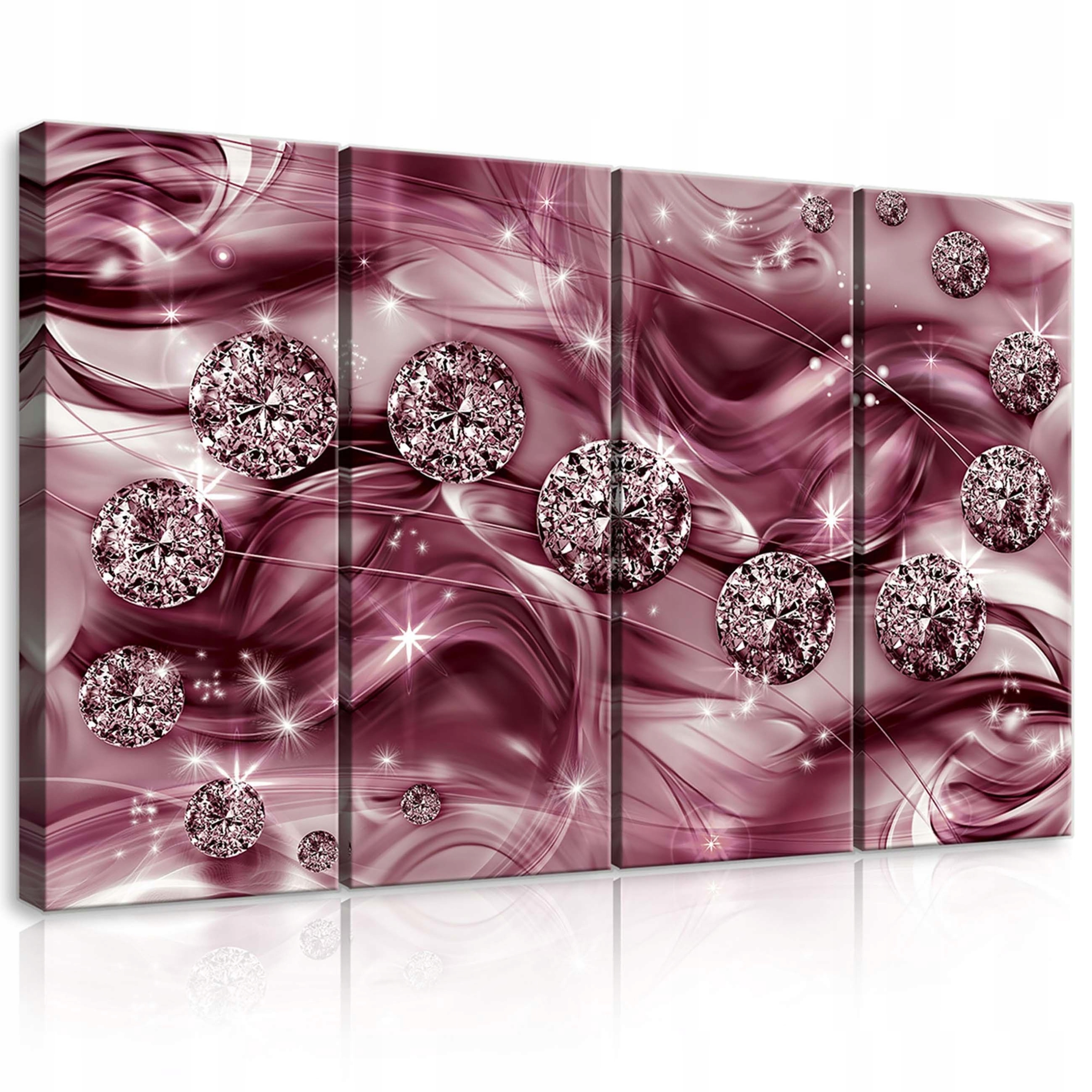 Obraz 120x80 modulárna abstrakcia diamanty kryštály žiara pôvab