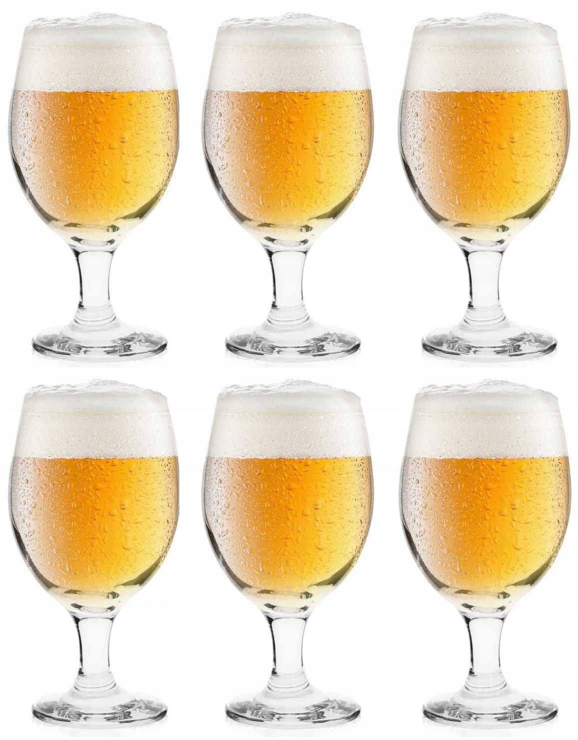 

Pokale kufle szklanki do piwa na stopce 6szt 360ml