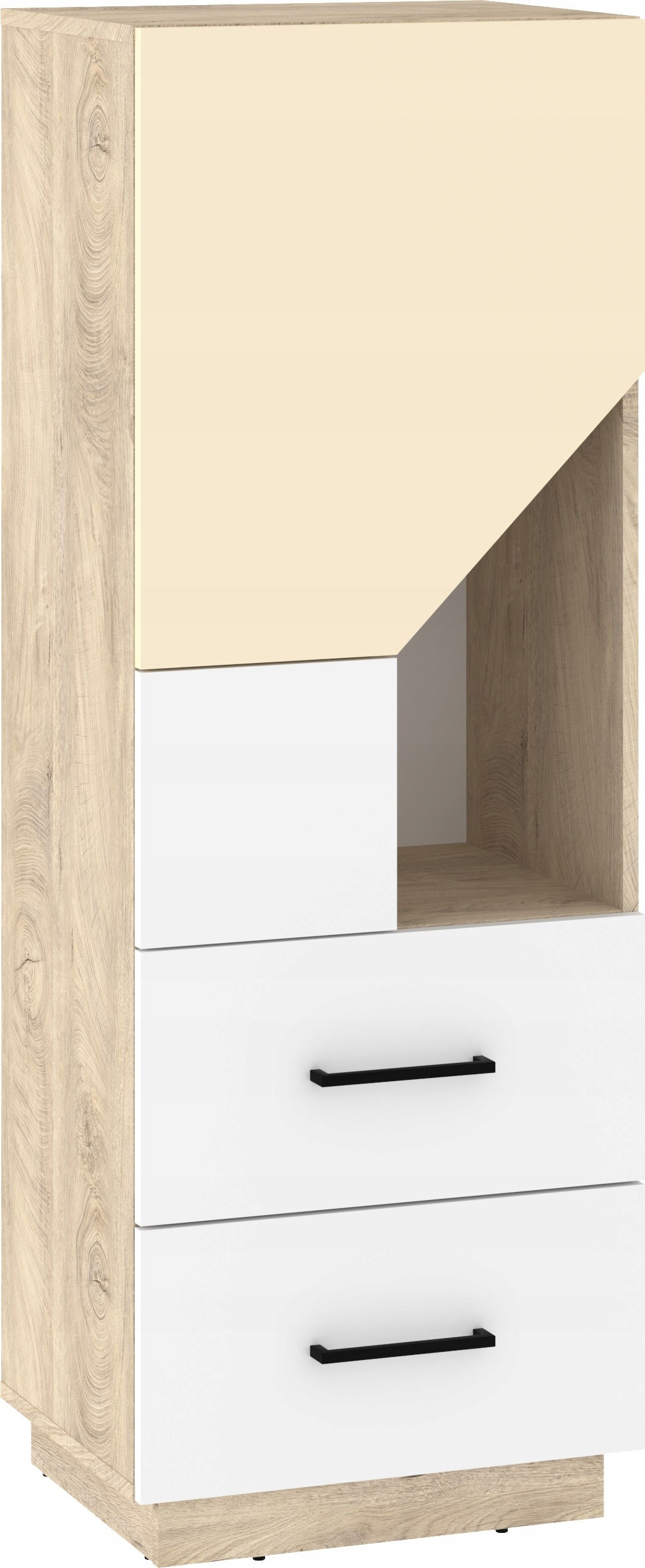 meble EPA 12 regał na książki zabawki krem