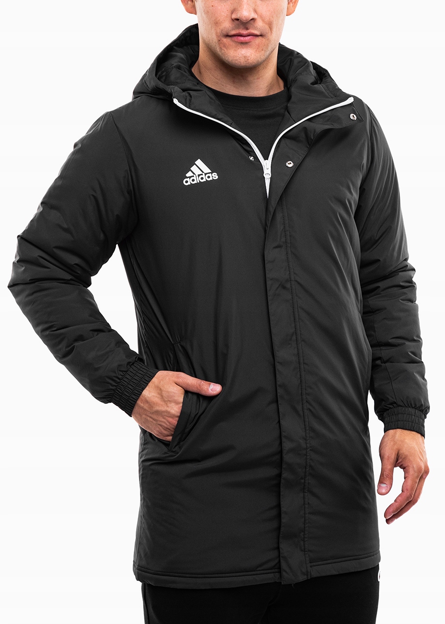 Pánská přechodová bunda adidas s kapucí s kapucí Černá Entrada 22 XXL