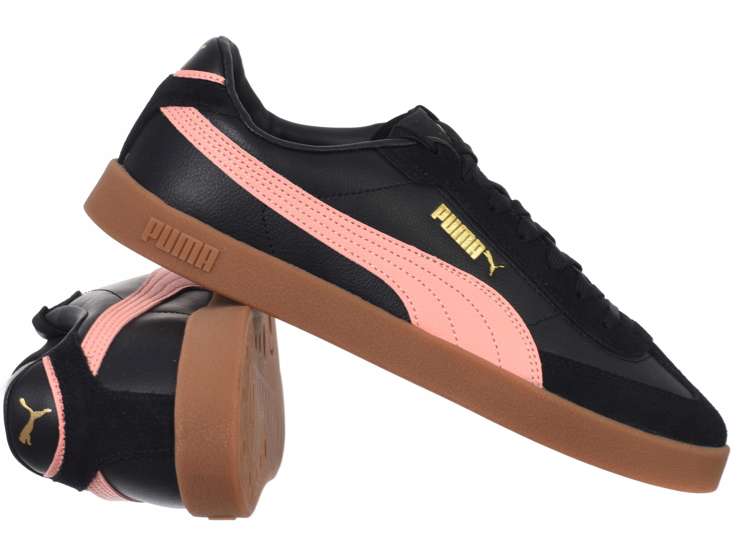 Dámské boty Puma Club II Era 397447-25 kůže pohodlné černé