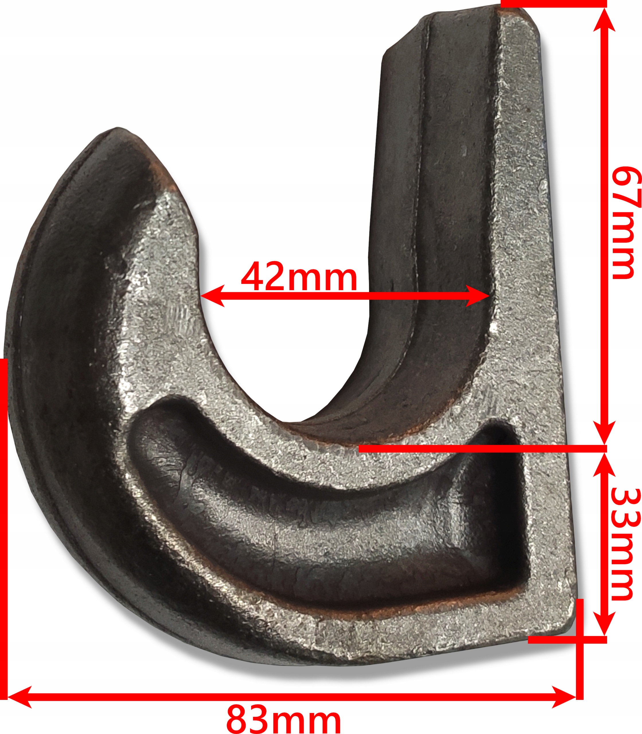 MOCNY HAK EURORAMKI ŁYŻKI ŁADOWACZA FI 40 SPAWALNY Producent części SM