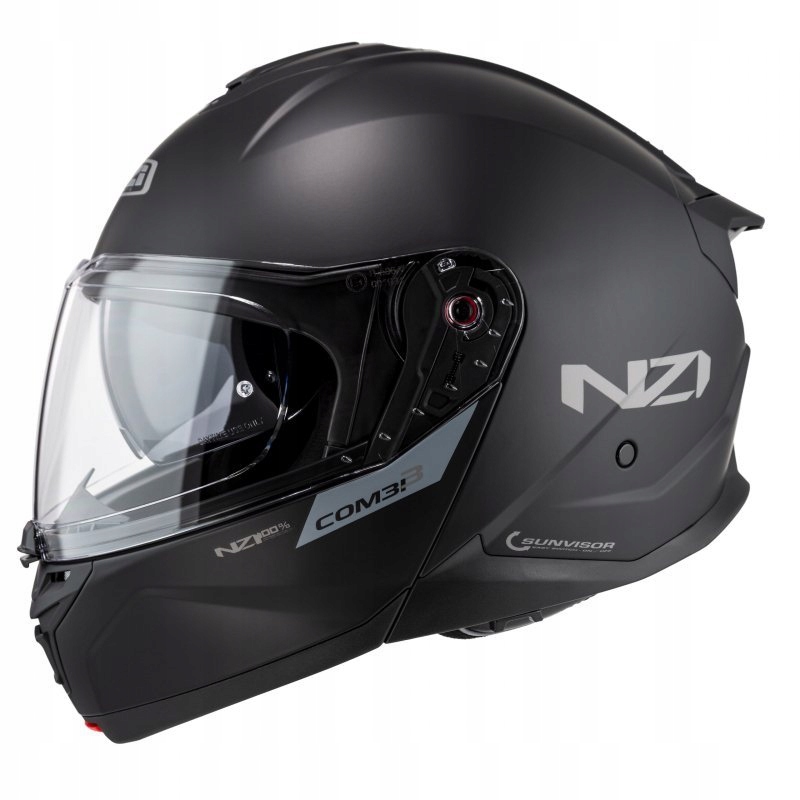 Motocyklová Prilba Nzi Combi 3 Duo Matt Black S