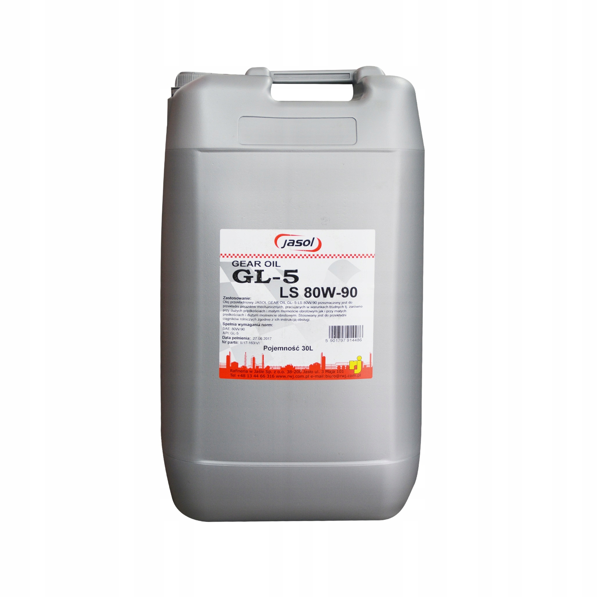 

Olej Przekładniowy GL-5 80W90 Ls 30L