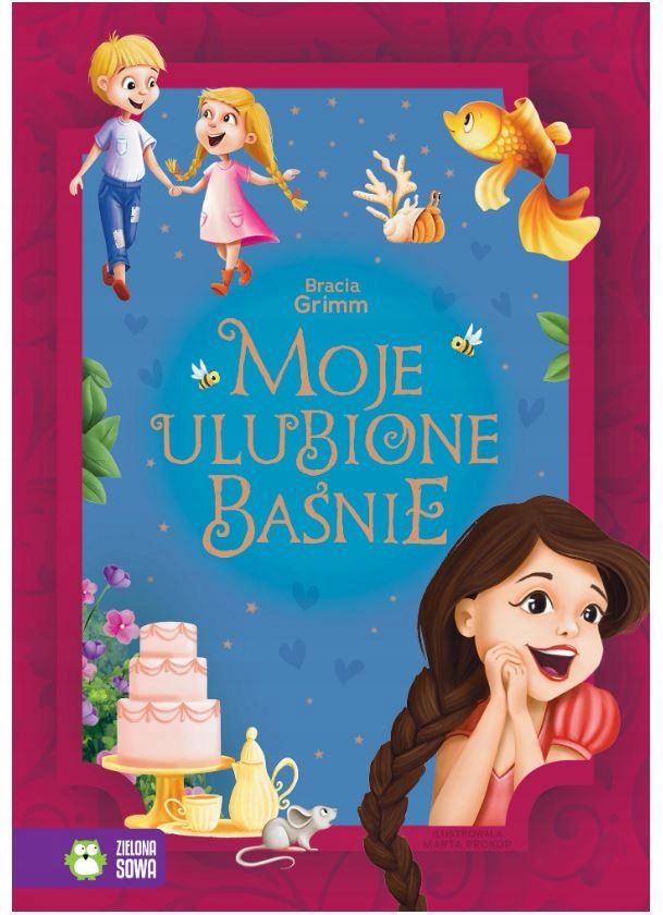 ZIELONA SOWA KSIĄŻECZKA MOJE ULUBIONE BAŚNIE BRACIA GRIMM 90432