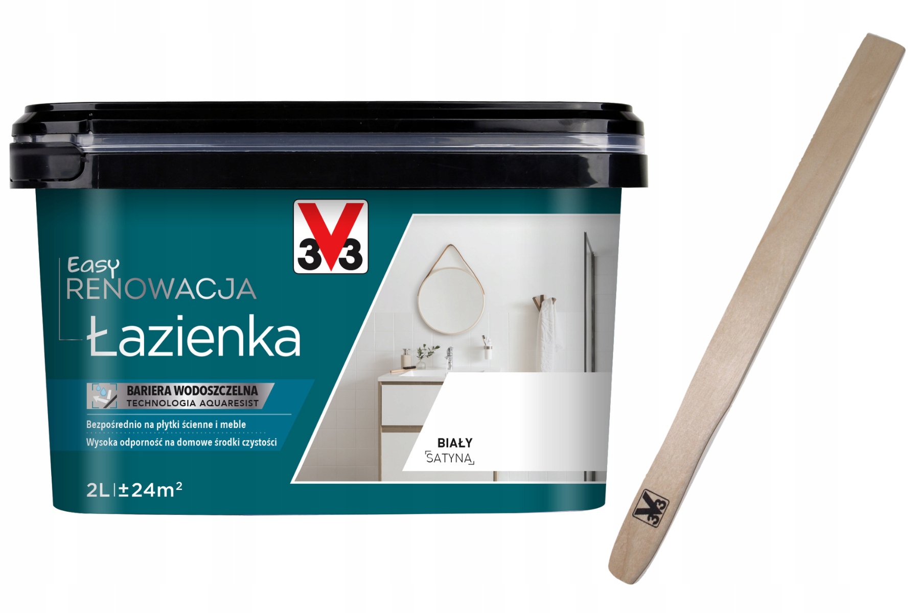 

V33 Easy Renowacja Łazienka Biały 2L