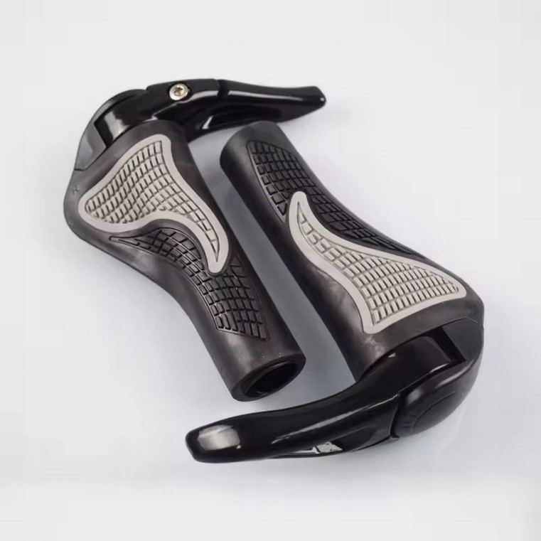 SKRĘCANE CHWYTY KIEROWNICY GRIPY ROWEROWE CZARNE ANTYPOŚLIZGOWE RĄCZKI ROGI Materiał guma