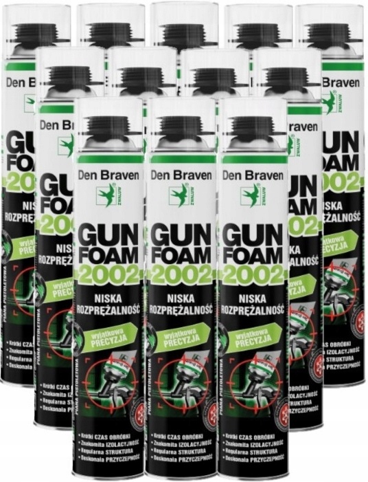 12ks Den Braven Pena Pistoletová Gunfoam 2002 750ml