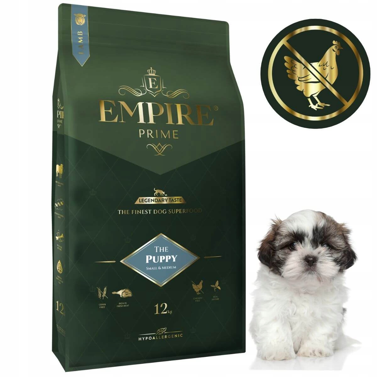 Karma Sucha dla szczeniaków Shih Tzu 12kg Bez Kurczaka Empire Prime