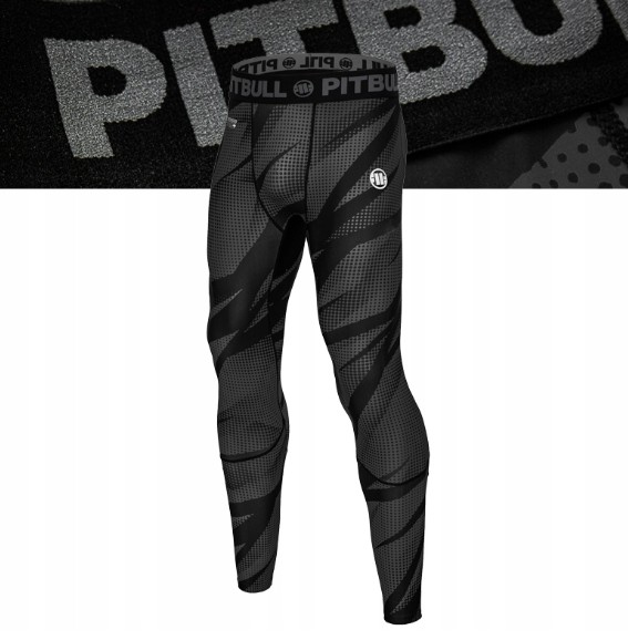 Męskie Legginsy Sportowe Pitbull Dot Camo II Szybkoschnące Wytrzymałe