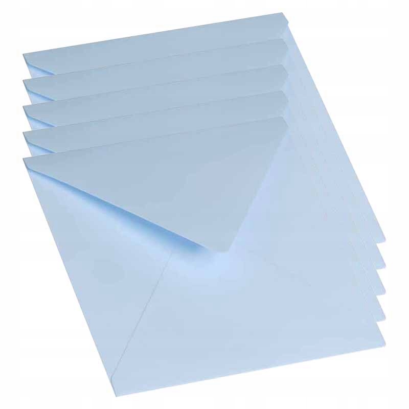 

Koperta do kartki błękitna 15x15 5szt