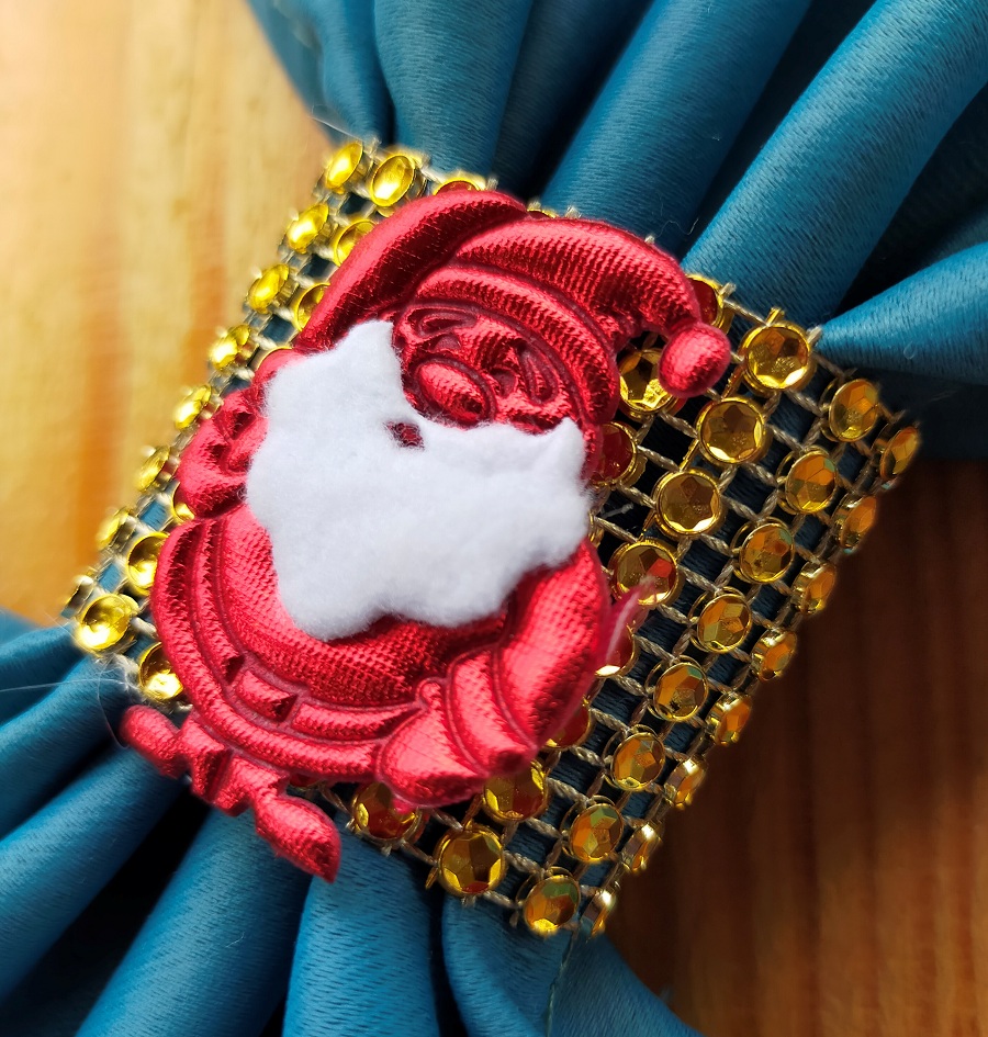 

Obrączki na serwetki Cyrkonie glamour świąteczna