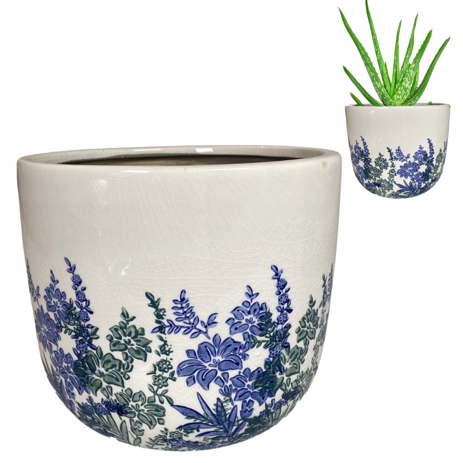 Květináč Do Palmy 21 cm velký skandinávský na bonsaje aloe obal na květináč