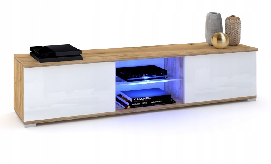 Rtv Gloria Stojící Vysoký Lesk Bílá Craft Led