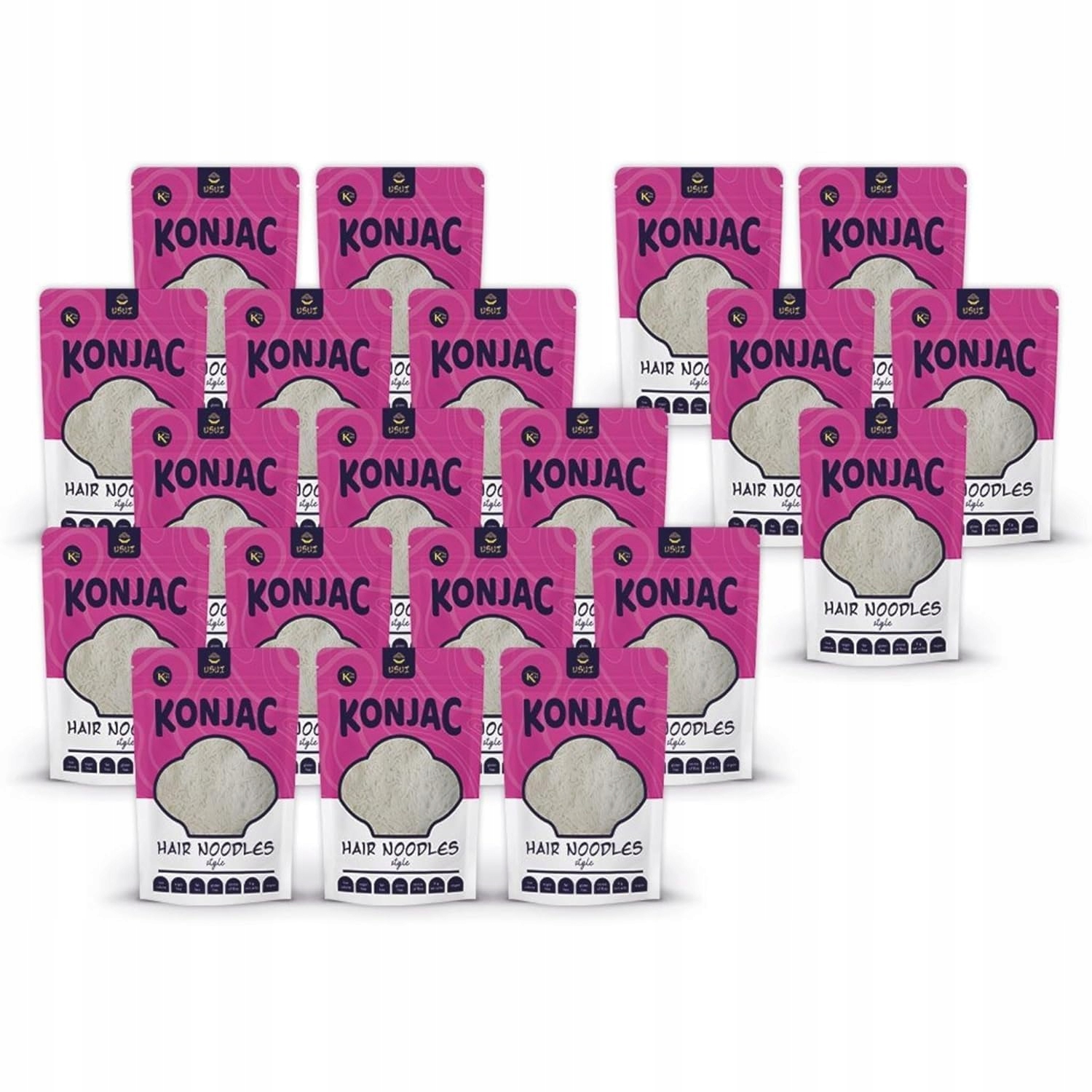 Konjac Těstoviny Nitky Keto Nízkokalorické Bezlepkové Bio 15+5 Zdarma