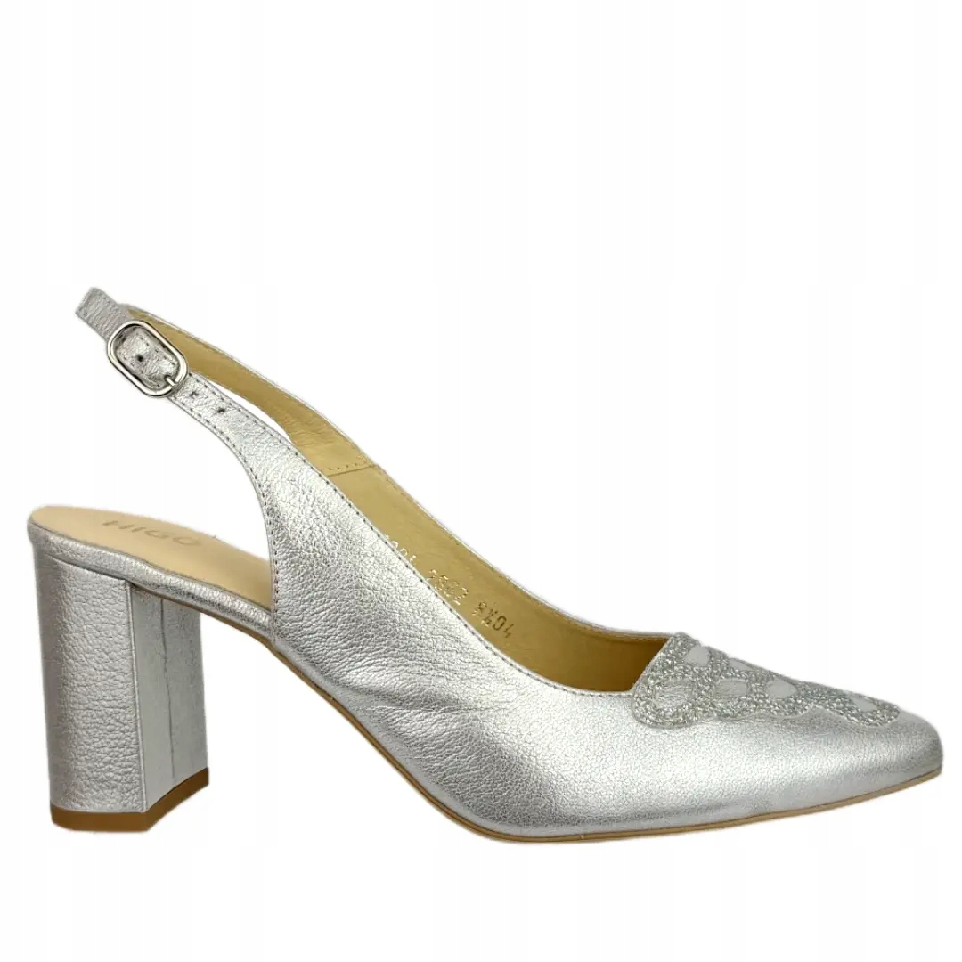 Dámské lodičky Higo 2862 BIA180/SRE354 39, Stříbro