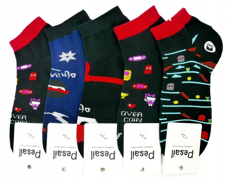 5X Par SKARPETKI męskie GARNITUROWE kolory 43-46 Rozmiar 43-46