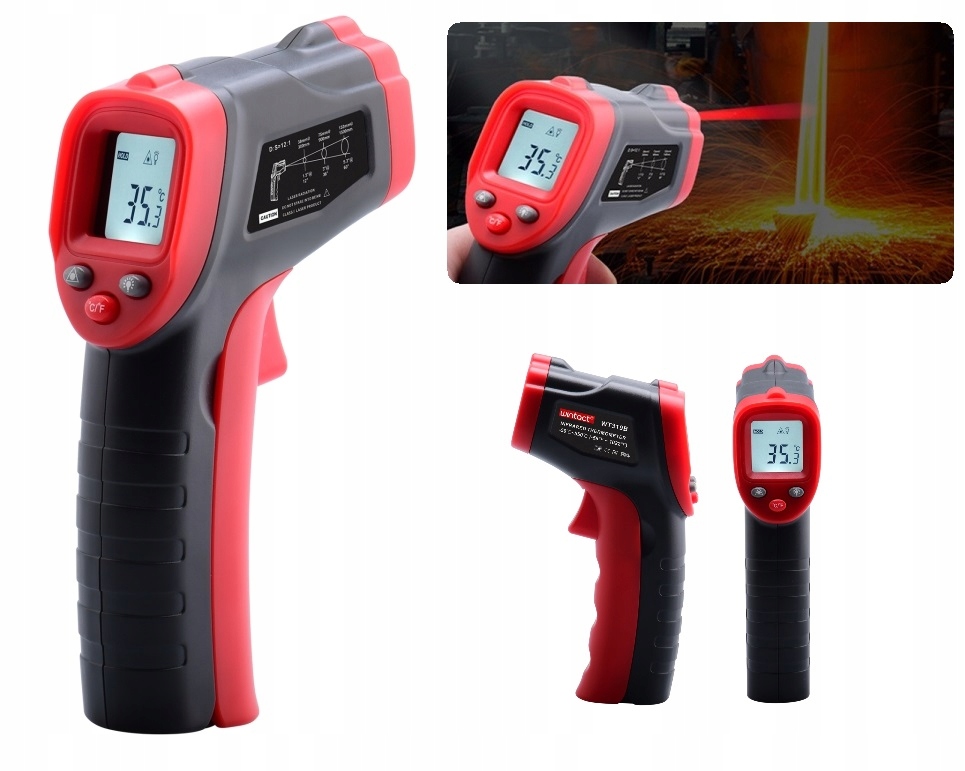 

Pirometr Termometr Laserowy Bezdotykowy -50 +550