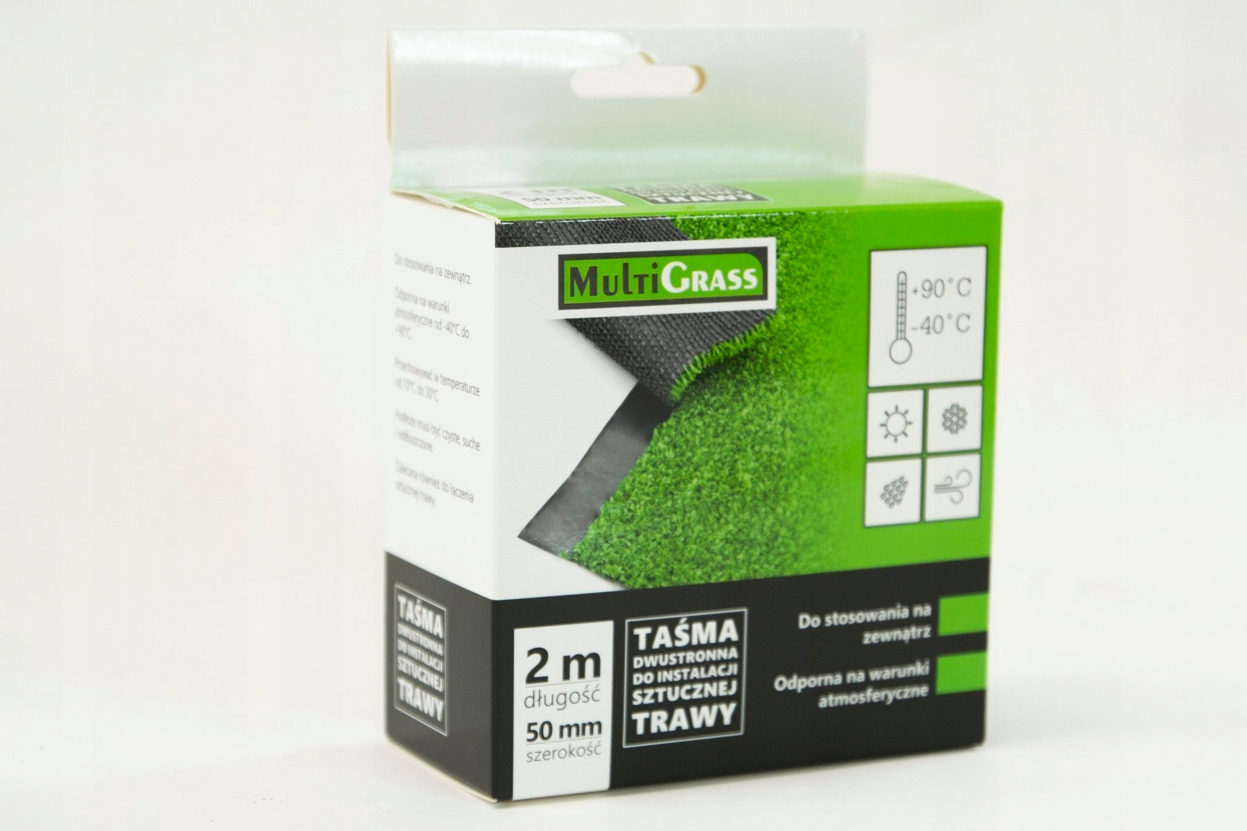 50 mm x 2 m TAŚMA 50mm DO SZTUCZNEJ TRAWY 2m ROLKA Kolor inna