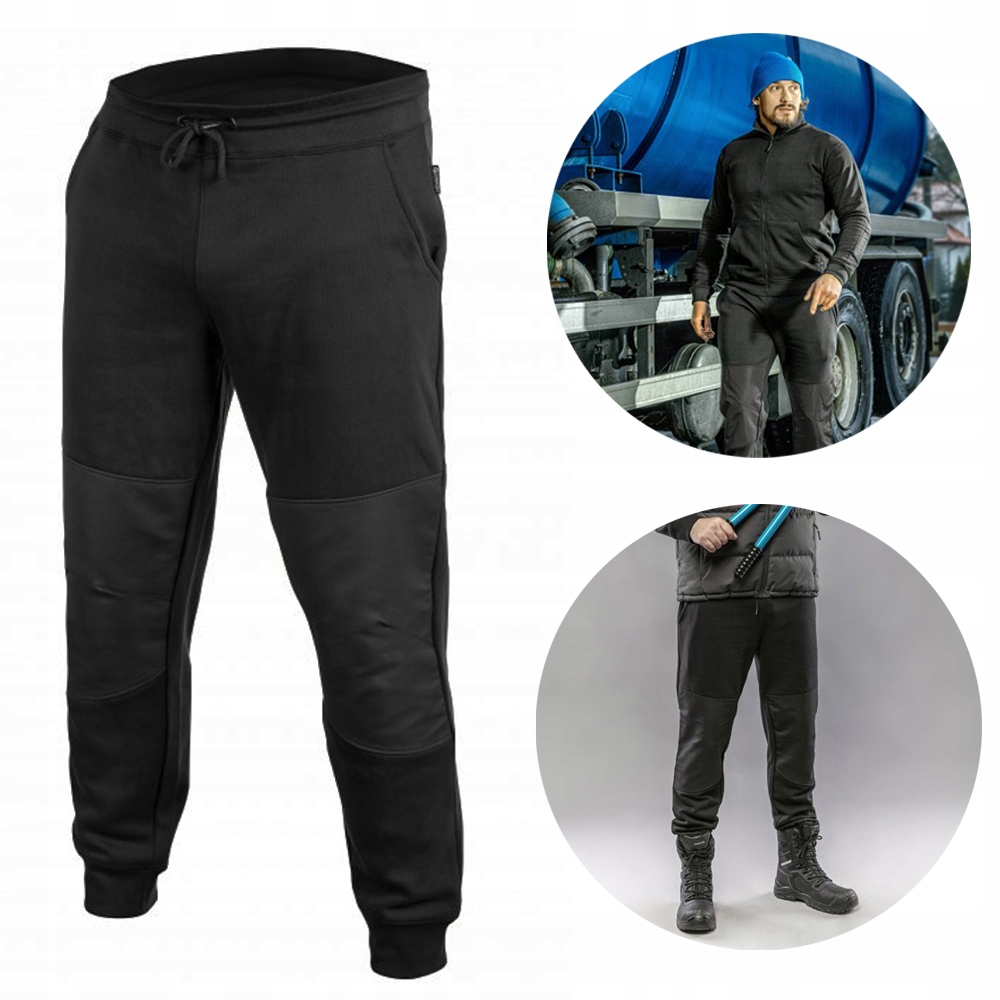 SPODNIE ROBOCZE MĘSKIE WYGODNE DRESOWE DRESY r.2XL