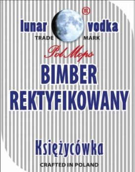 Etykieta naklejka na butelkę butelki BIMBER REKTYF