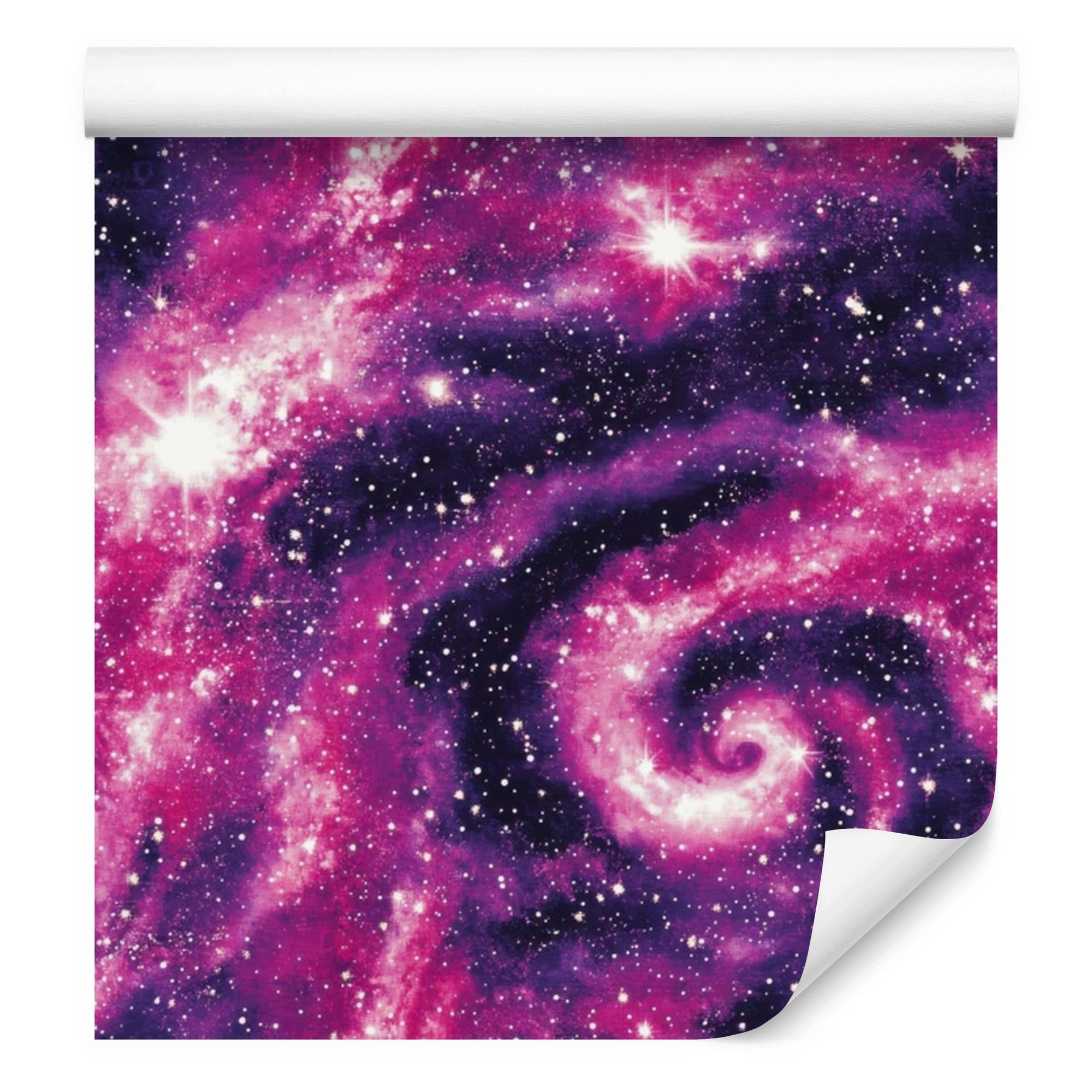 Akvarijní tapeta galaxie fialová, purpurová a indigo 50x1000 cm