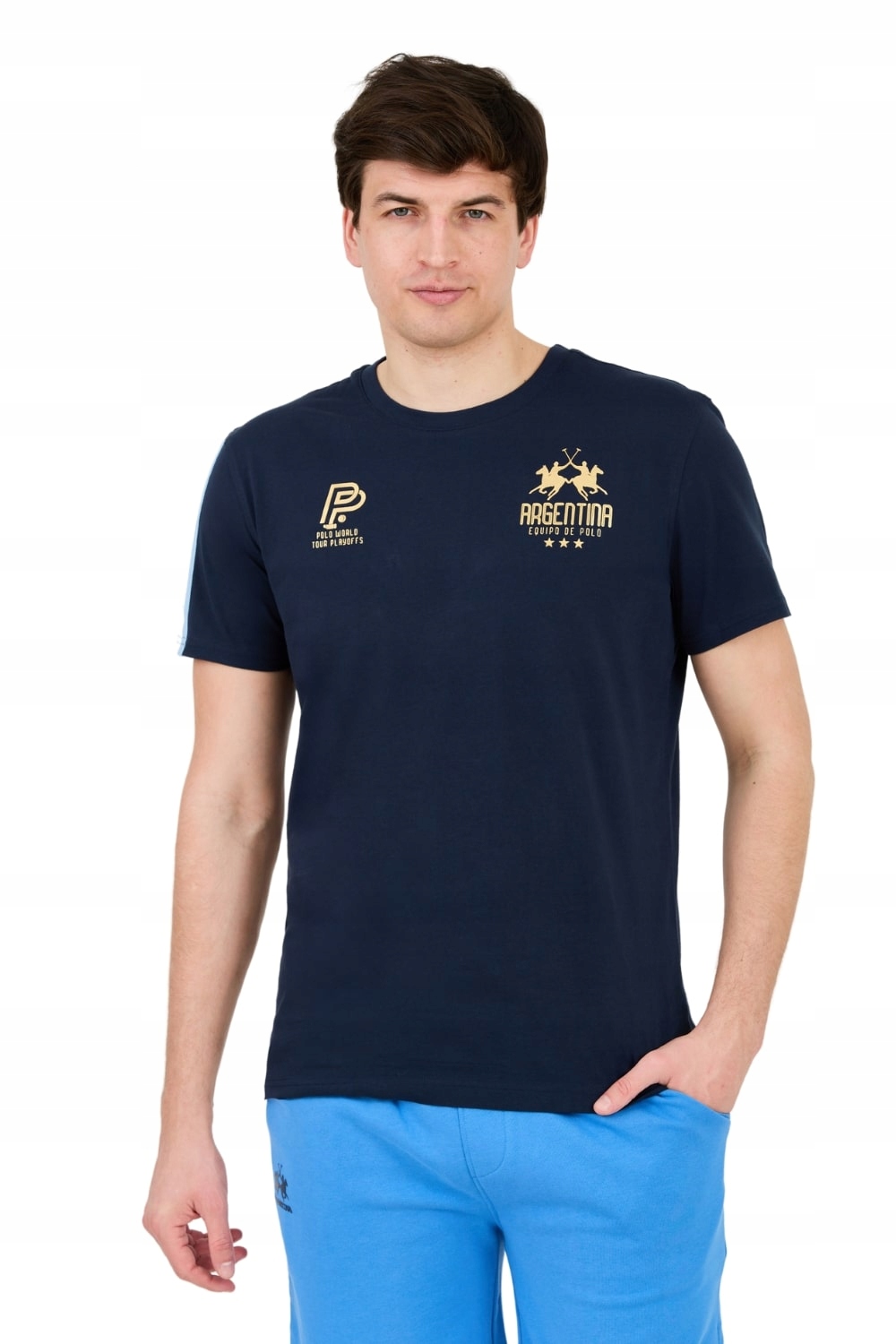 La Martina Tmavě modré tričko Jersey L