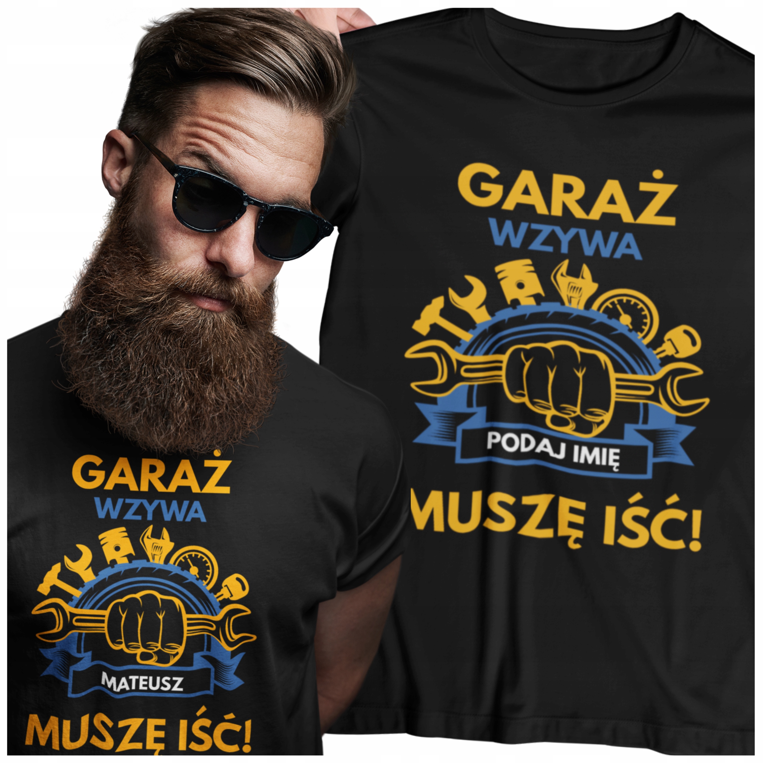 

Garaż Wzywa Muszę Iść Koszulka Personalizowana