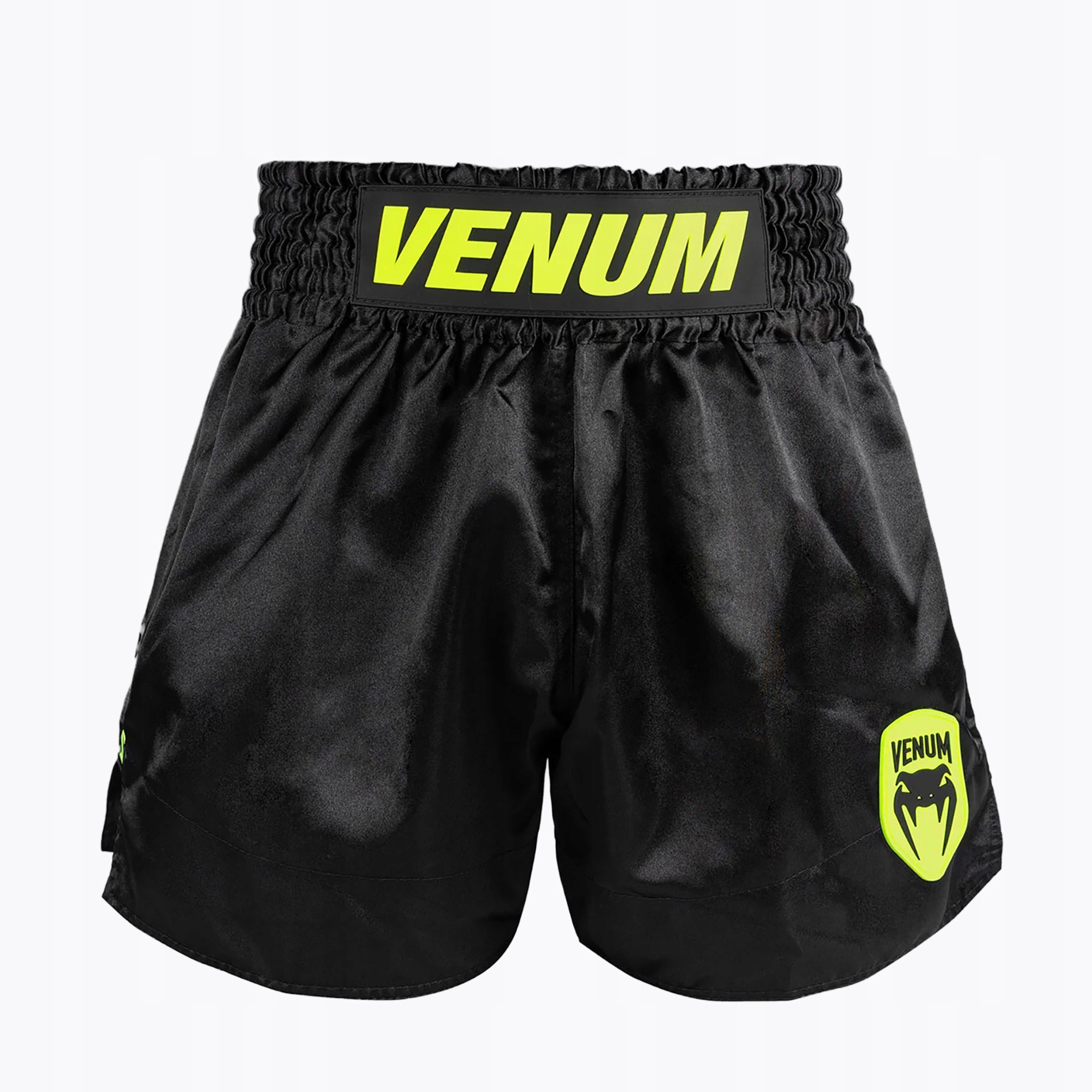Kraťasy tréninkové kraťasy Venum Classic Evo Muay Thai black/neon yellow L