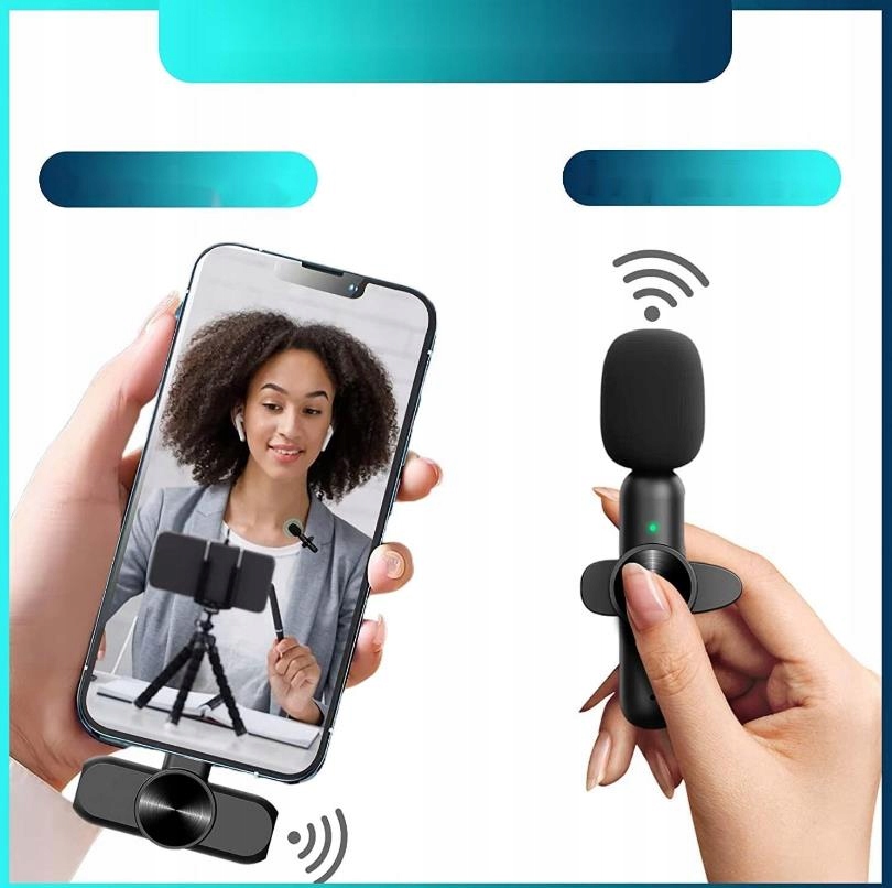 BEZPRZEWODOWY 2X MIKROFON KRAWATOWY DLA IOS IPHONE Kod producenta USB-K9