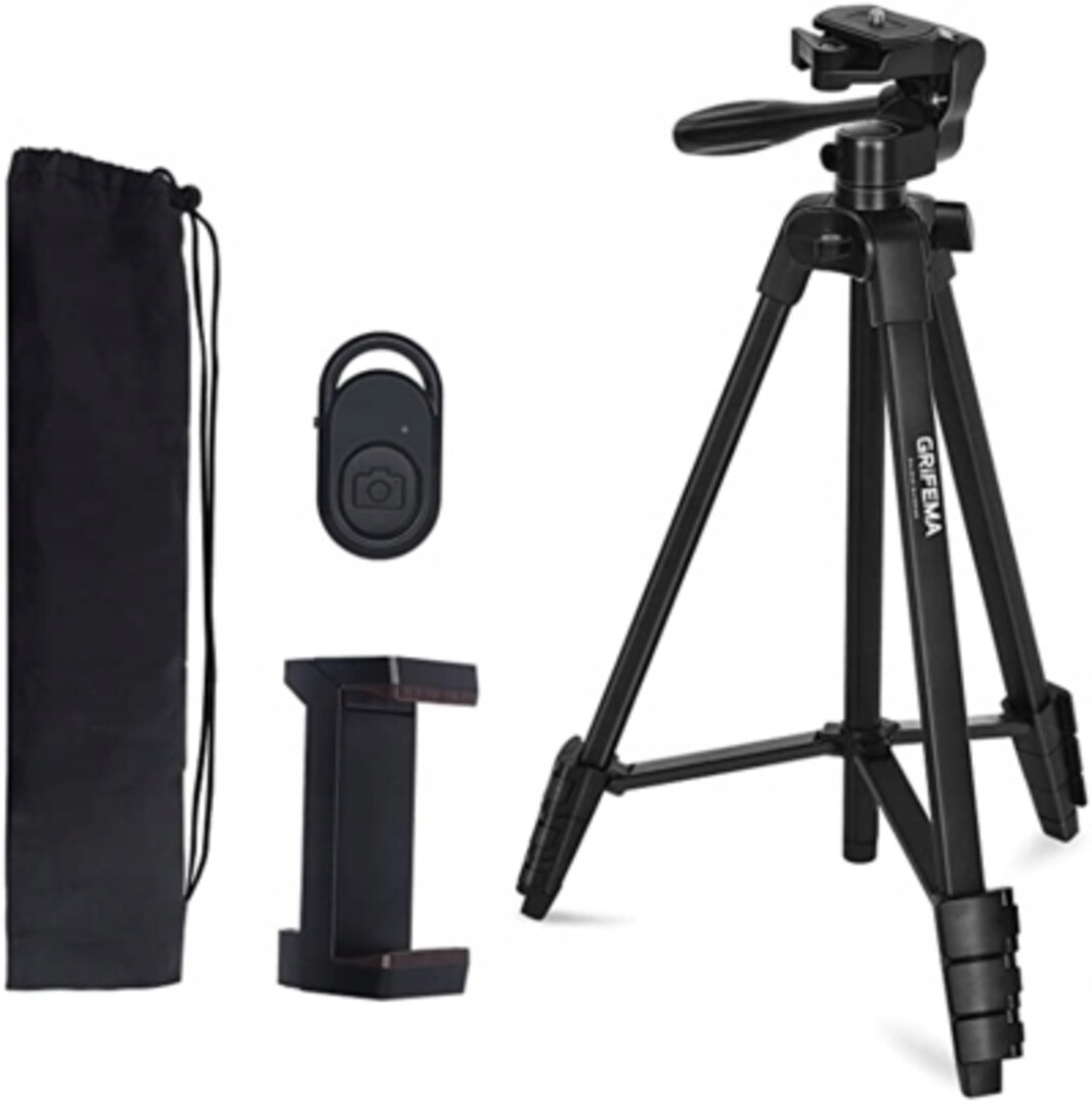 Statyw Grifema GB1001 wysokość 14,5cm-136,5cm uchwyt na telefon czarny