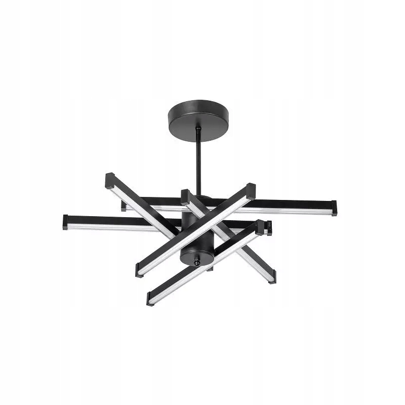 Stropní Svítidlo Led lišty černý 60W do obývacího pokoje nad pohovku stolek černý moderní