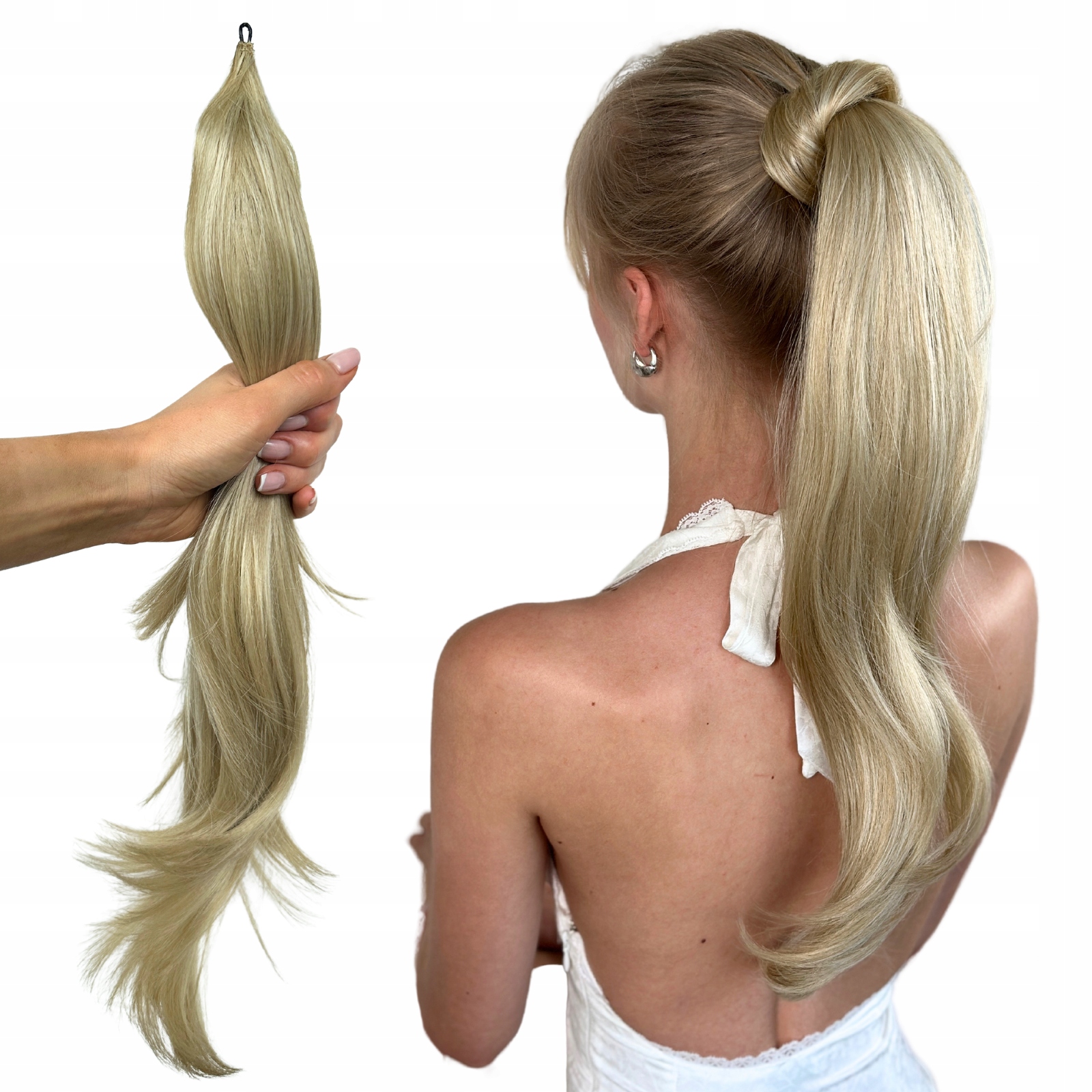 Připínací poník na drátě umělá kýta 75 cm 17 Barev rychlý poník