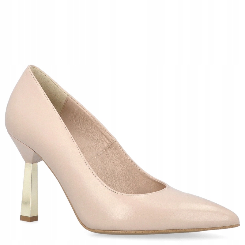 Špendlíky s kontrastním podpatkem Kotyl 8509 Béžové 38