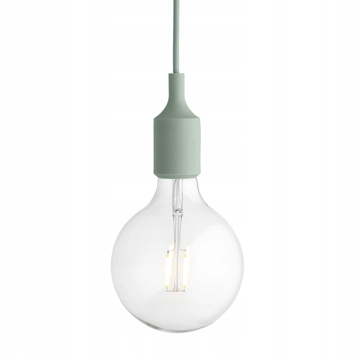 Muuto E27 Závesná lampa Led Žiarovka svetlozelená