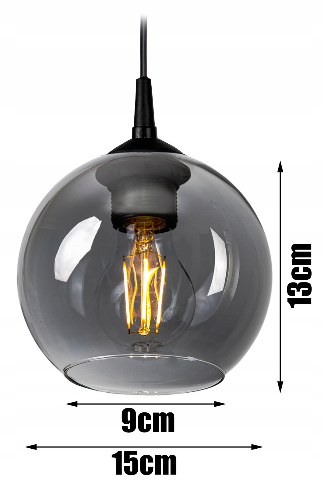 SZKLANA LAMPA WISZĄCA SUFITOWA ŻYRANDOL PLAFON LED EAN (GTIN) 5905475373268