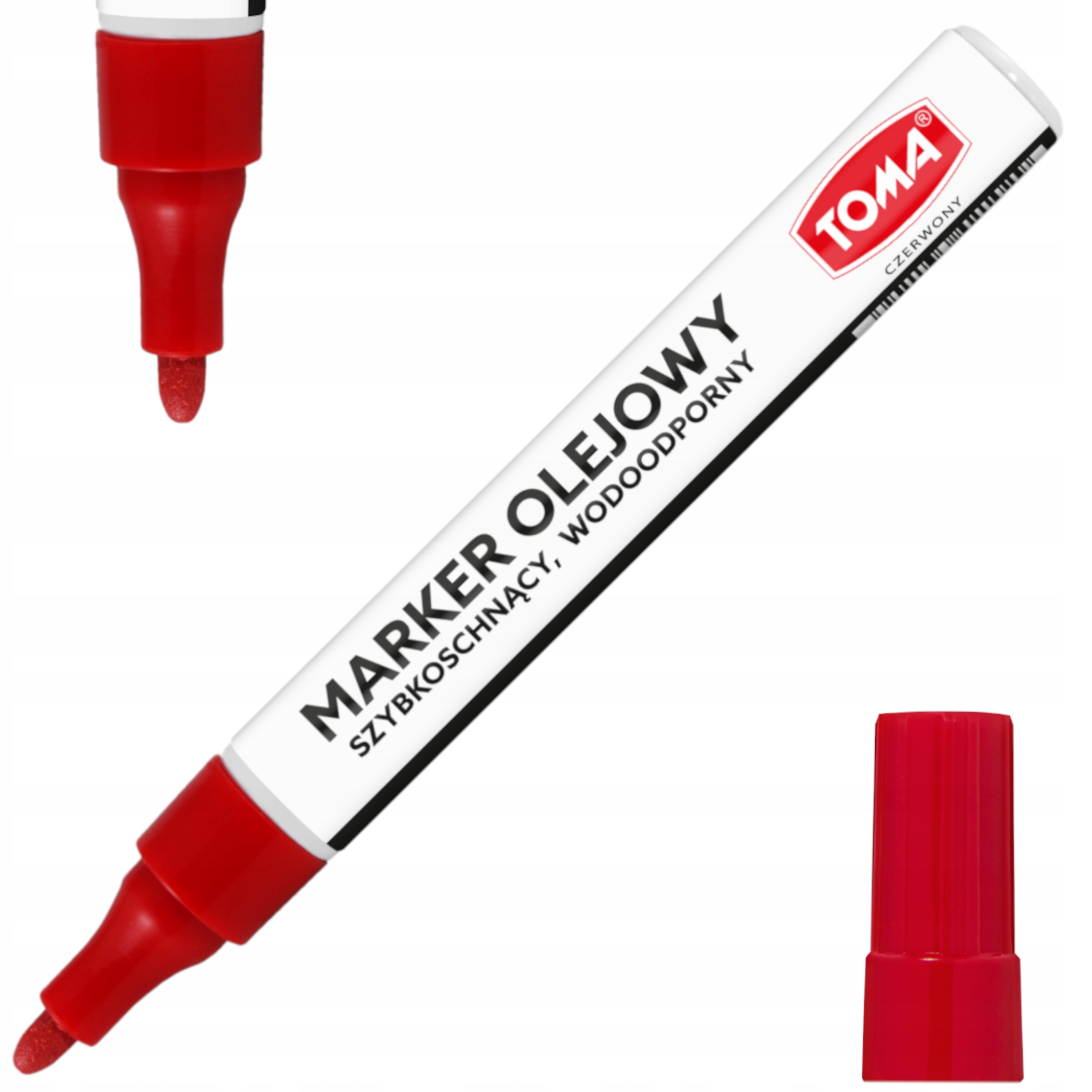 

Marker olejowy Toma TO-421 2,5mm czerwony