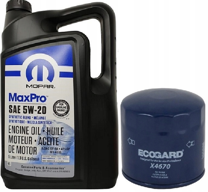 MOPAR 5W20 5L + FILTR OLEJU X4670 (MO-090 / PH16)