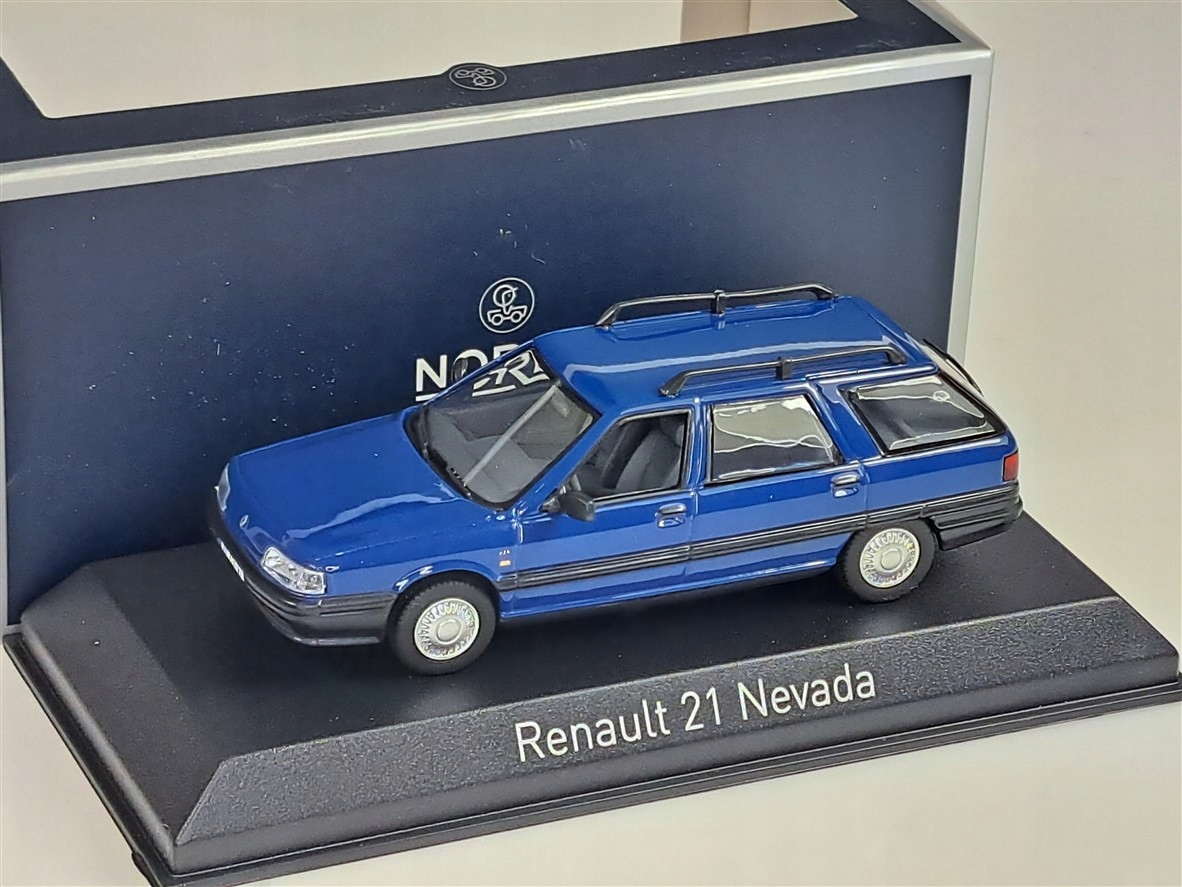 Norev Renault 21 Nevada 1989 Modrá 1:43