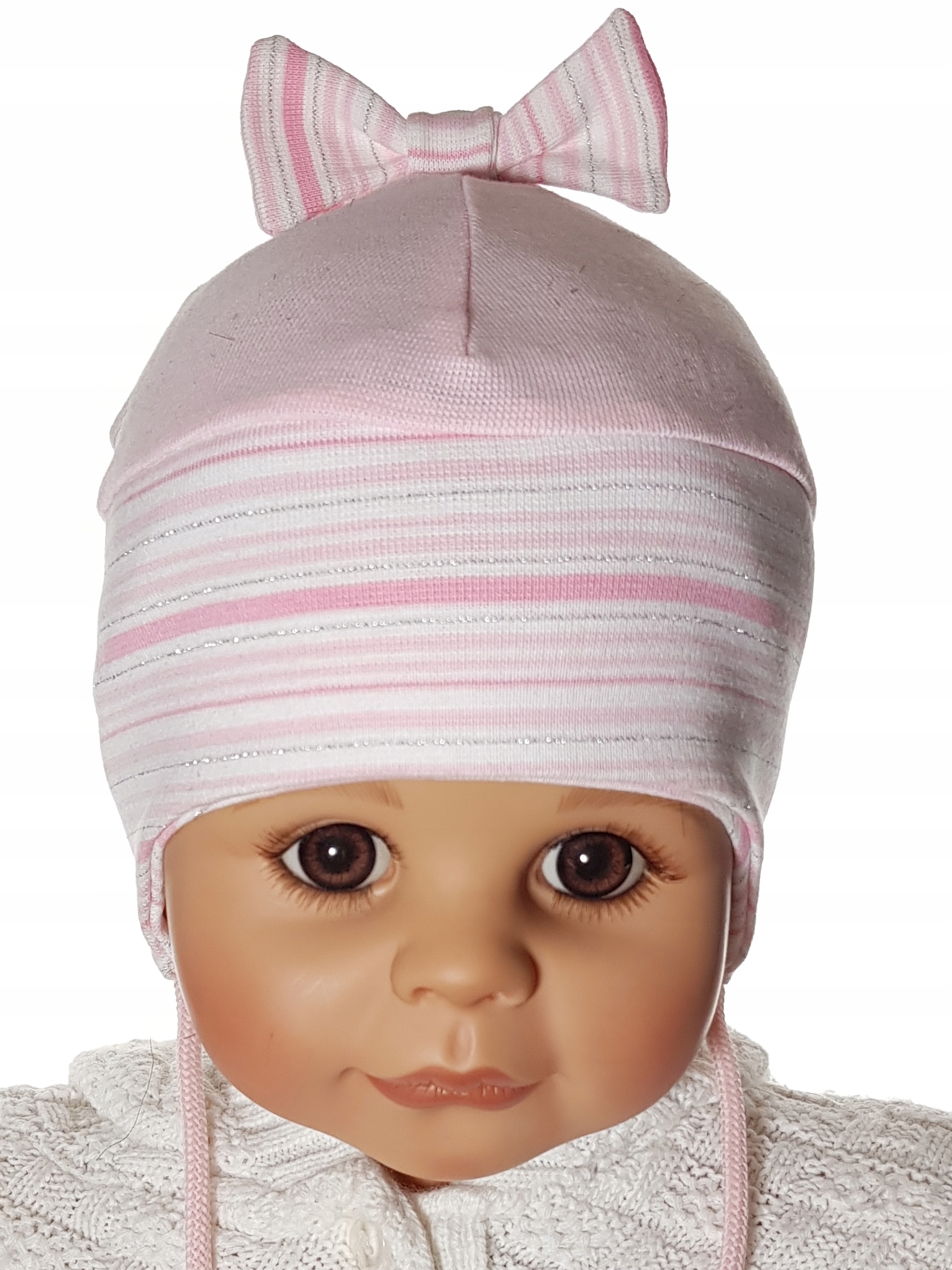 

Polska Czapka Kokardka Wiązana Na Uszy 3-12 MC 5WZ