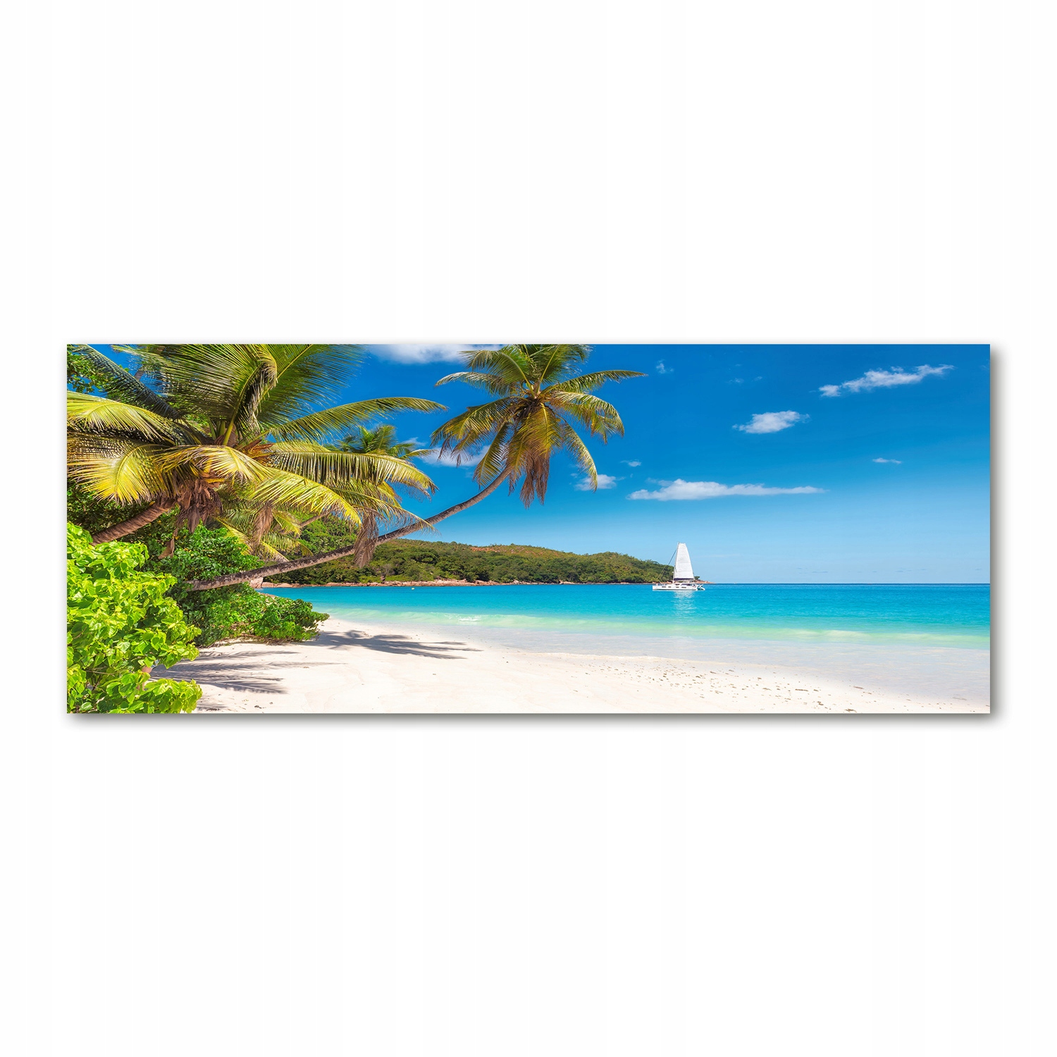 

Foto obraz szkło akryl Tropikalna plaża 125x50 cm