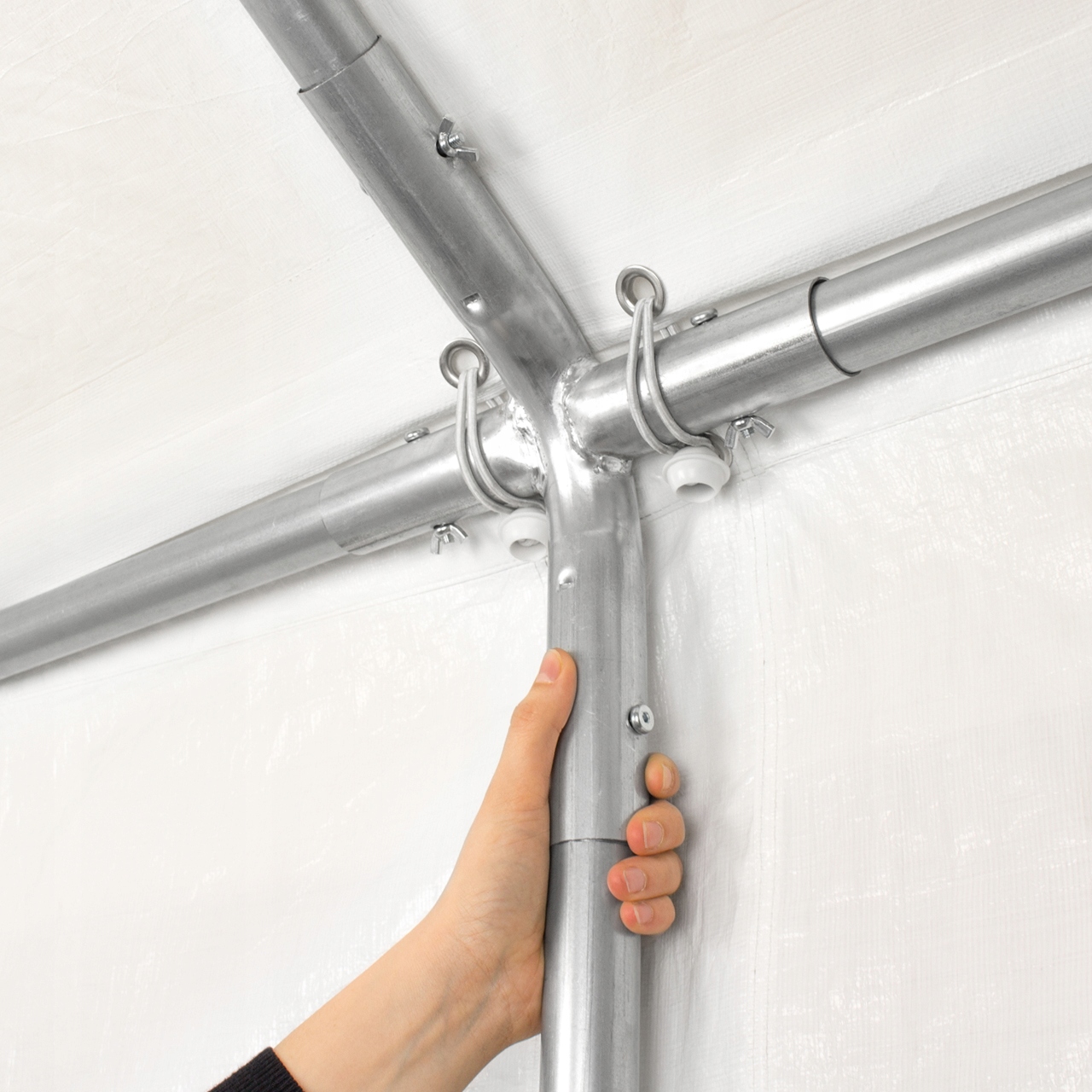 3x4 m Namiot imprezowy, PE 450 N, biały Szerokość 3 m