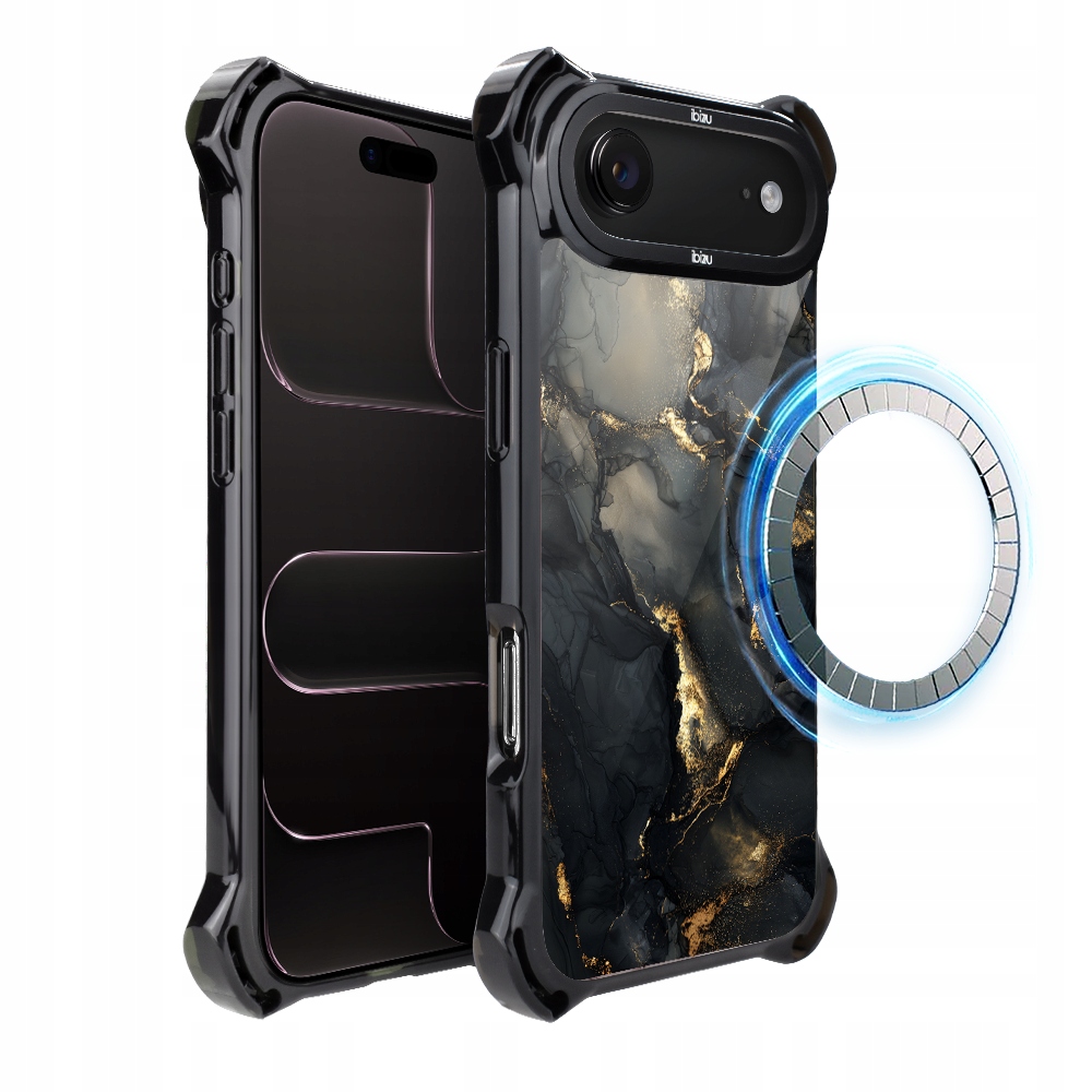 Pouzdro pro iPhone Air Ibizu DropGuard Ultra s MagSafe, černý diamant