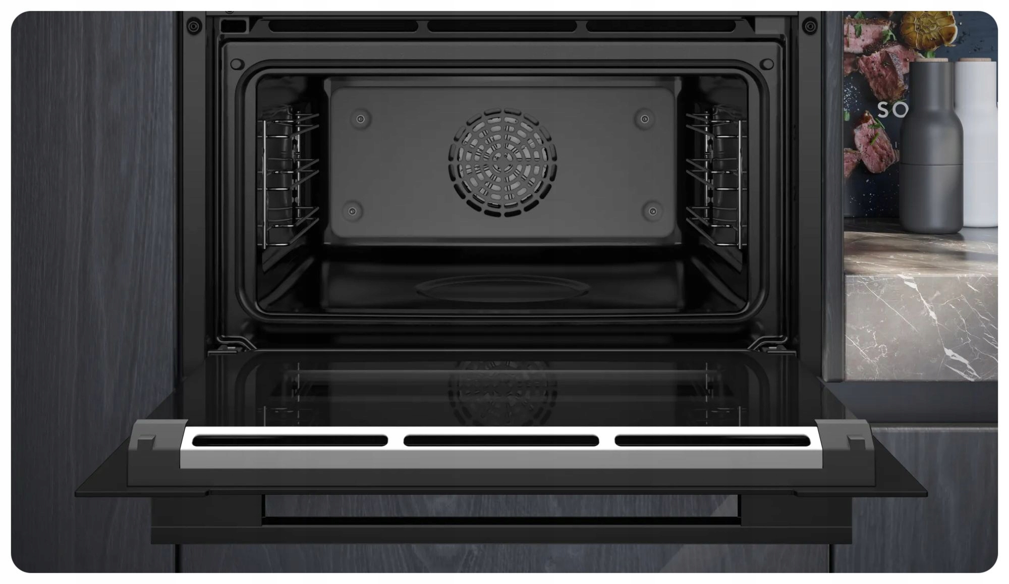 Piekarnik kompaktowy z parowarem SIEMENS CS736G1B1 fullSteam Plus ecoClean Model CS736G1B1
